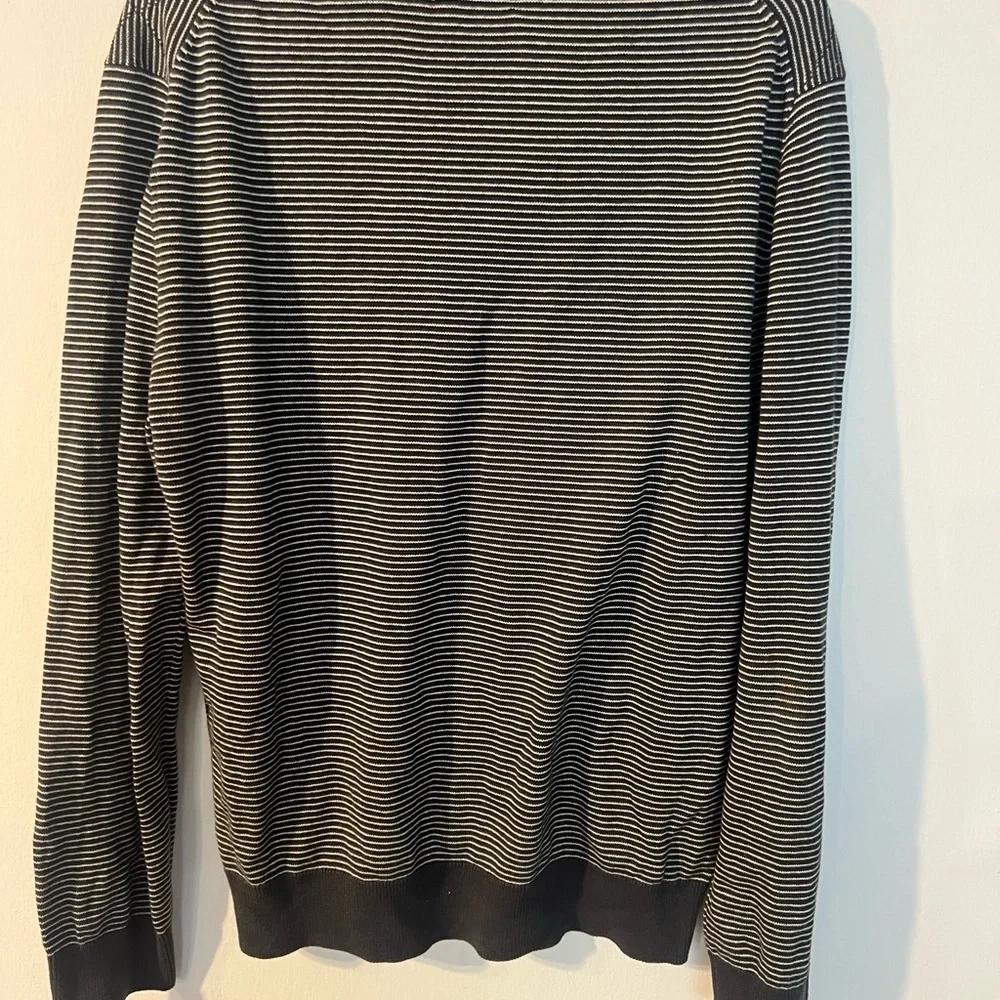 Black and White Striped Sweater